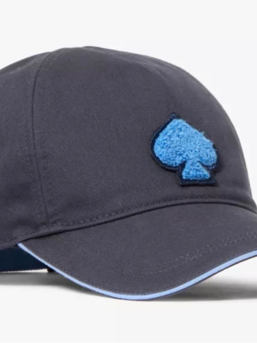 Kids Navy Cap with Blue Spade Patch - Brand